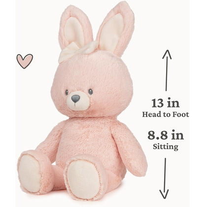 GUND Baby Sustainable Bunny Ring Rattle Plush